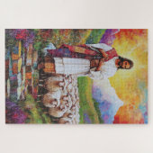 Jezus en het Schaap Puzzel Legpuzzel (Horizontaal)