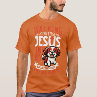 Jezus en hond Kooikerhondje T-shirt