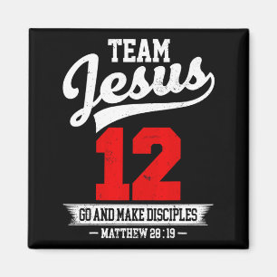 Jezus En Honkbal Team Jezus Christelijk Mattheüs 2 Magneet