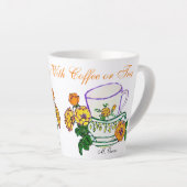 Jezus en ik met koffie of thee latte mok (Rechterhoek)