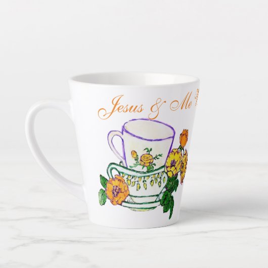Jezus en ik met koffie of thee latte mok (Links)
