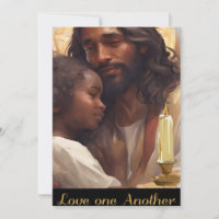 Jezus en kind christelijke poser