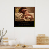 Jezus en kind poster (Keuken)