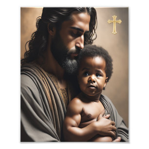 Jezus en Kind poster