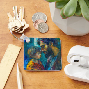 Jezus en kind sleutelhanger