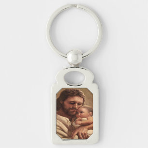 Jezus en kind sleutelhanger