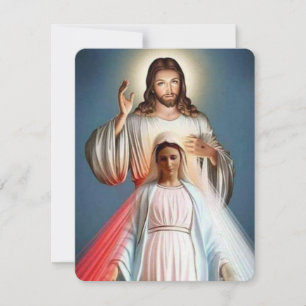 Jezus en Maria Katholieke begrafenis Memorial Kaar