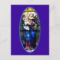 Jezus en Mary gekleurd glazen raam