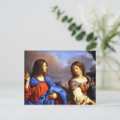 Jezus en Mary Magdalene Briefkaart (Staand voorkant)