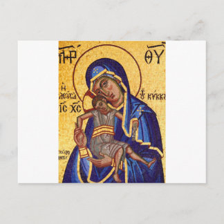 Jezus en Mary Mosaic Afbeelding Briefkaart