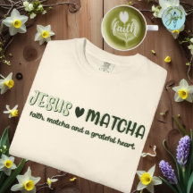 Jezus en Matcha, geloof Matcha Grafisch