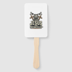 Jezus en motorfietsen Vintage christelijke biker D Handwaaier