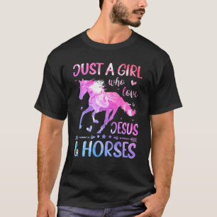 Jezus en paarden, paardengeschenken voor meisjes,  t-shirt