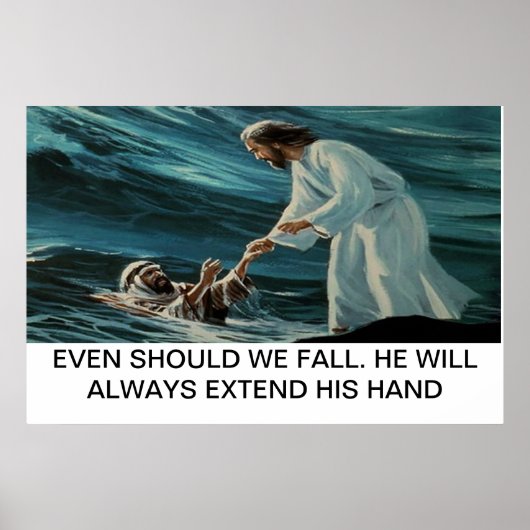 Jezus en Peter Poster (Voorkant)