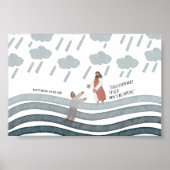 Jezus en Petrus kinder kamer poster (Voorkant)