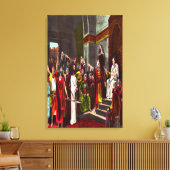 Jezus en Pilatus verpakt Canvas Afdruk (Insitu (Woonkamer))