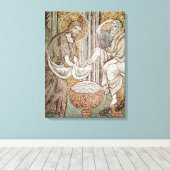 Jezus en Sint Petrus Canvas Afdruk (Insitu (Houten vloer))