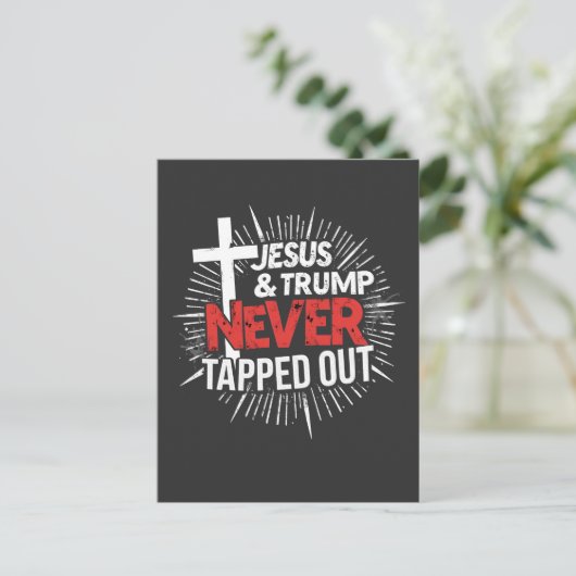 Jezus en Trump hebben nooit getikt Briefkaart (Staand voorkant)