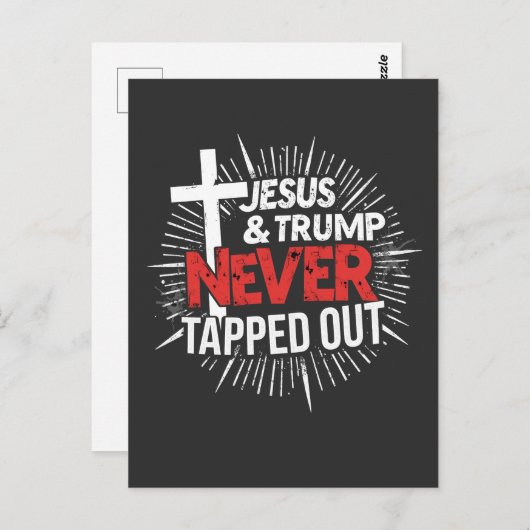 Jezus en Trump hebben nooit getikt Briefkaart (Voorkant / Achterkant)