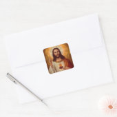 Jezus Envelop Vierkante Sticker (Envelop)