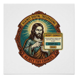 Jezus Ergernis Accepteer Cookies Pop-up Internetbr Perfect Poster