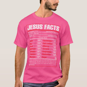 Jezus Feiten Bijbel Christelijke Religie Geloof Re T-shirt