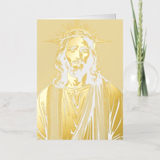 Jezus Folie Wenskaart (Voorkant)
