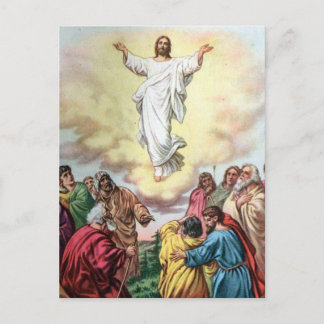Jezus gaat naar de hemel thuis briefkaart