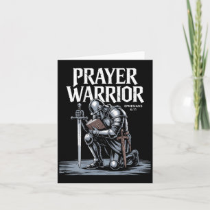 Jezus Gebed Warrior Christelijk Wapenrusting Van G Kaart