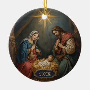 Jezus Geboorte Religieuze Kerst Ornamenten