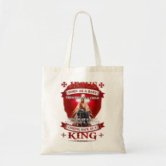 Jezus geboren als een Baby dat Christelijk is als  Tote Bag