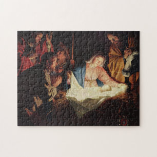 Jezus geboren in een Stable in Bethlehem Legpuzzel