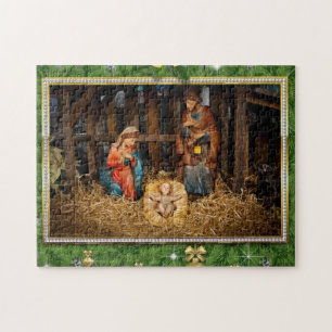 Jezus geboren manger legpuzzel