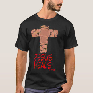 Jezus geneest Christelijke kruisverpleegkundige mo T-shirt