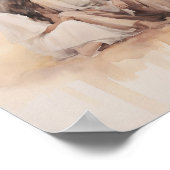 Jezus geneest de bloedende vrouw - minimalistisch  poster (Hoek)