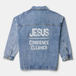 Jezus geneest Gewetensreiniger Christelijk Geloof Denim Jacket
