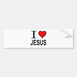 Jezus geschenken Ik hou van Jezus Bumpersticker