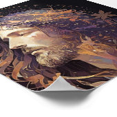 Jezus Glas in lood Poster (Hoek)