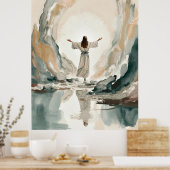 Jezus' glorieuze opstanding poster (Keuken)