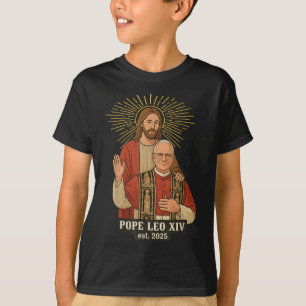 Jezus God zegene Paus Leo XIV T-shirt