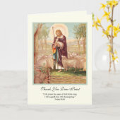 Jezus Goede Herder Priester Aanmoediging Kaart (Gele Bloem)