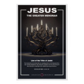 Jezus - Grote Menora Perfect Poster (Voorkant)