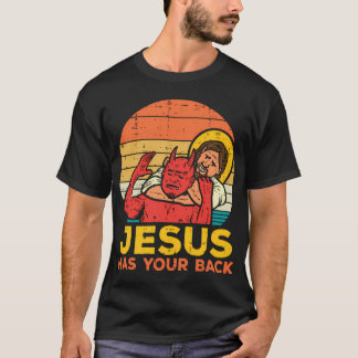 Jezus heeft je rug Jiu Jitsu Christelijk T-shirt