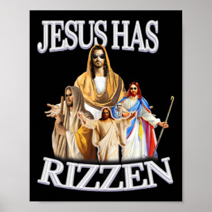 Jezus heeft Jezus Christus religieuze Pasen uitger Poster
