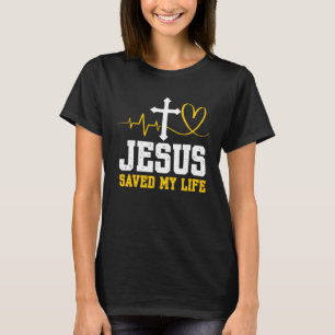 Jezus Heeft Mijn Leven Gered God Religie Christeli T-shirt