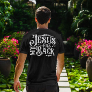 Jezus heeft mijn T-shirt op mijn rug