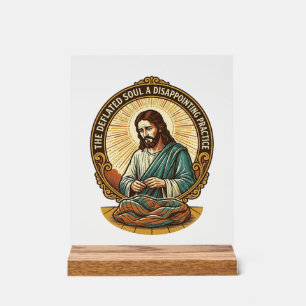 Jezus Heeft Yoga Bal Totally Laten Leeglopen Gym H Acryl Bord