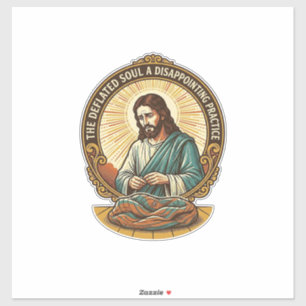 Jezus Heeft Yoga Bal Totally Laten Leeglopen Gym H Sticker