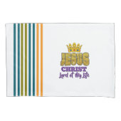 Jezus Heer van mijn leven Wit Christelijk Kussensloop (Voorkant)