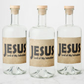 Jezus Heer Verlossing Likeurfles Etiket (Flessen)